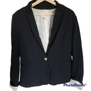 Philosophy stretch blazer - black pinstripe lining
